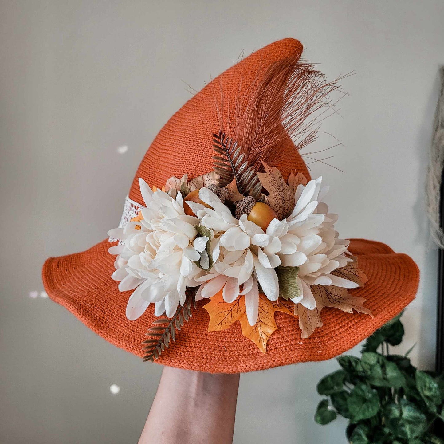 Hazel - Burnt Orange Fall Witch Hat