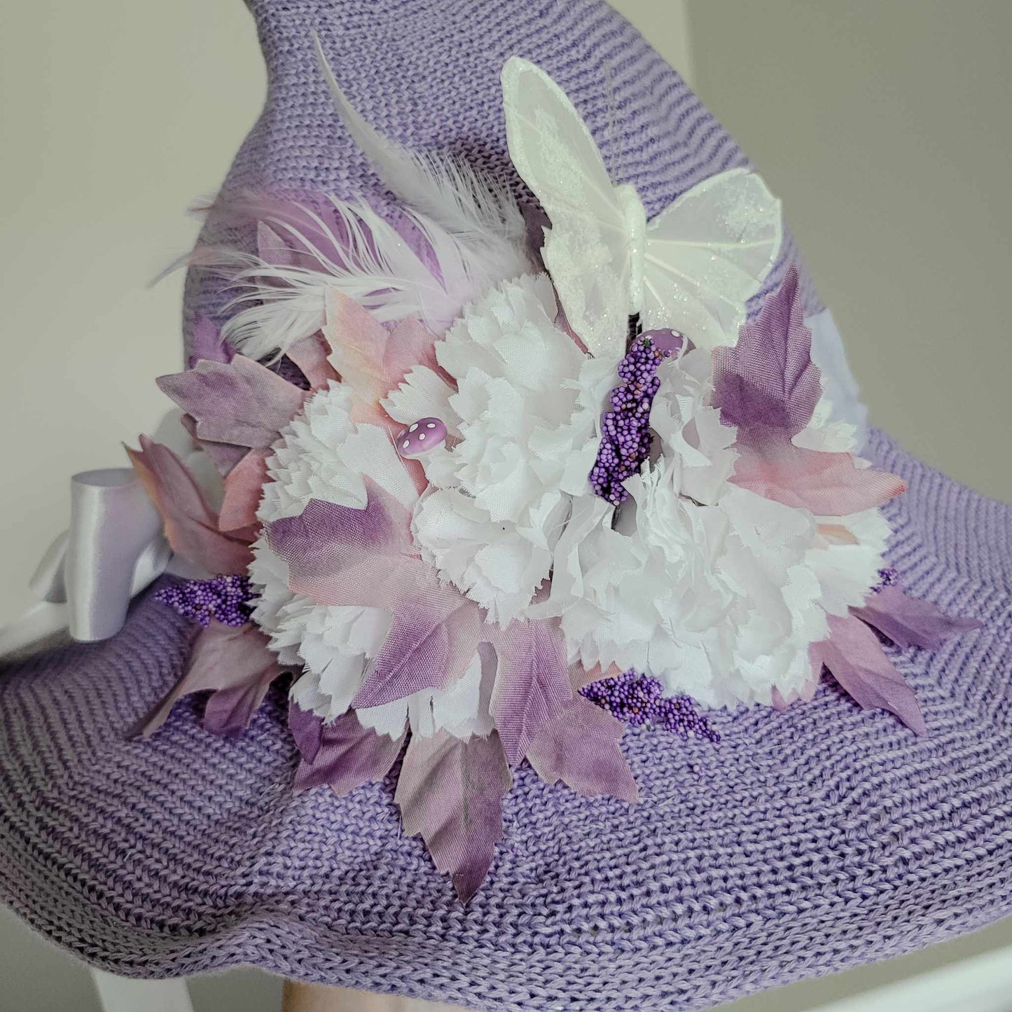 Esme - Purple Mushroom Witch Hat