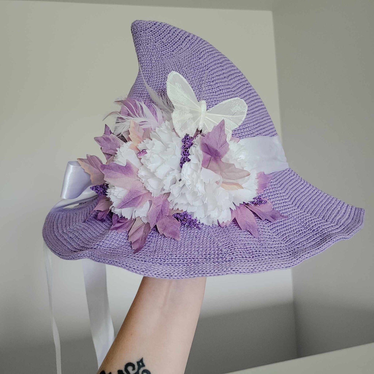 Esme - Purple Mushroom Witch Hat