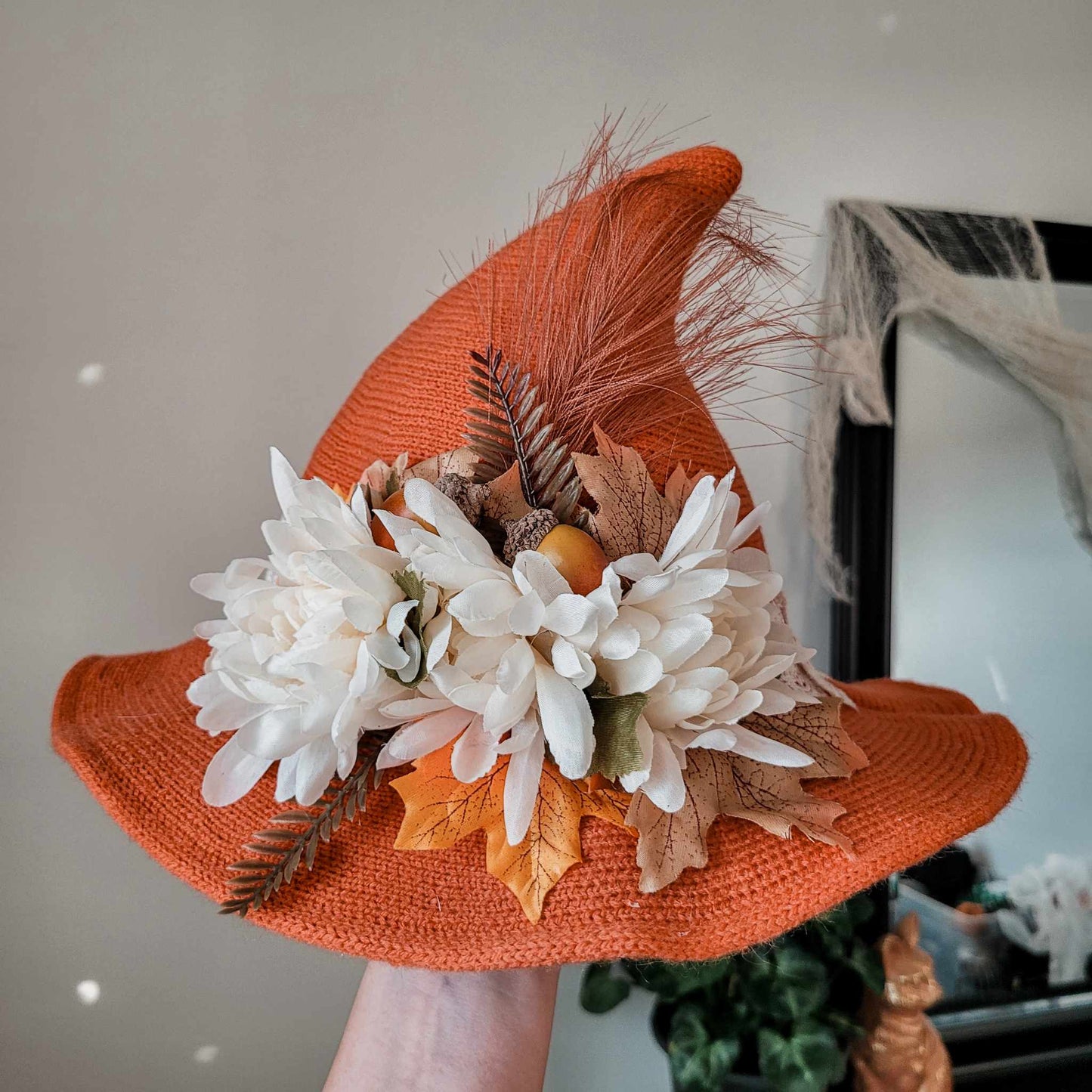 Hazel - Burnt Orange Fall Witch Hat