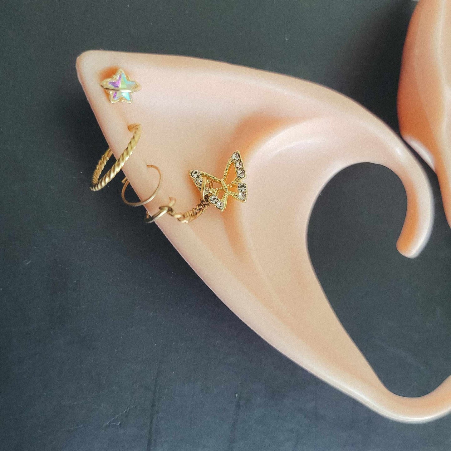 Gold Butterfly Elf Ears