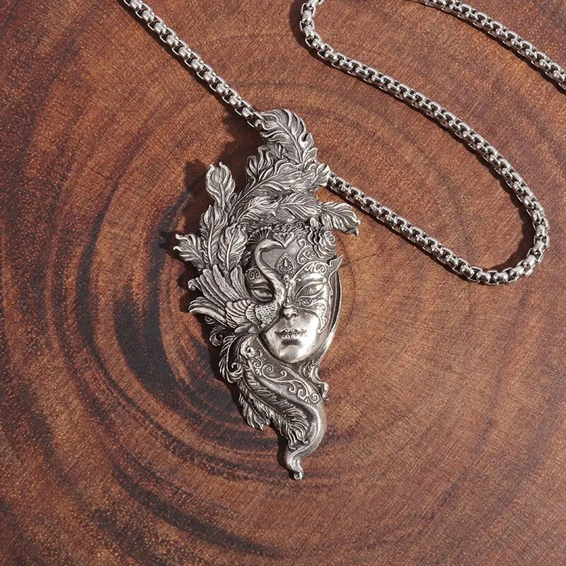 Fashion Retro Gothic Witch Pendant